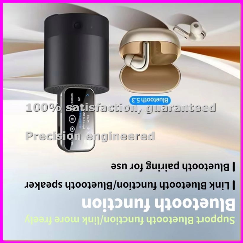 Music Audiobook - Mini Reprodutor MP3 Bluetooth com Tela