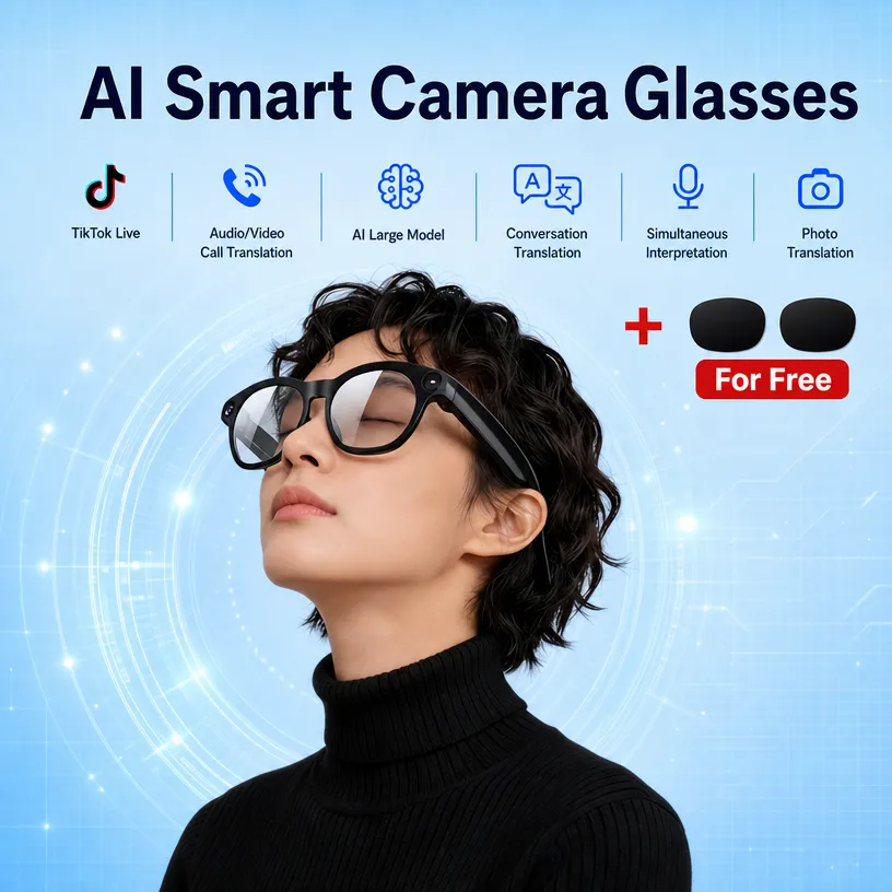 Óculos Inteligentes com IA par - Audio Music Online avaliação e preço