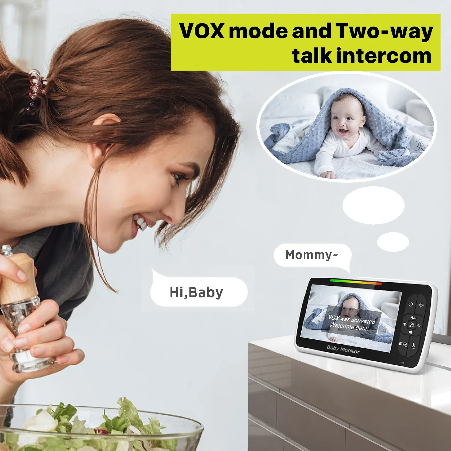 Monitor de vídeo para bebés de - Audio Music Kids avaliação e preço