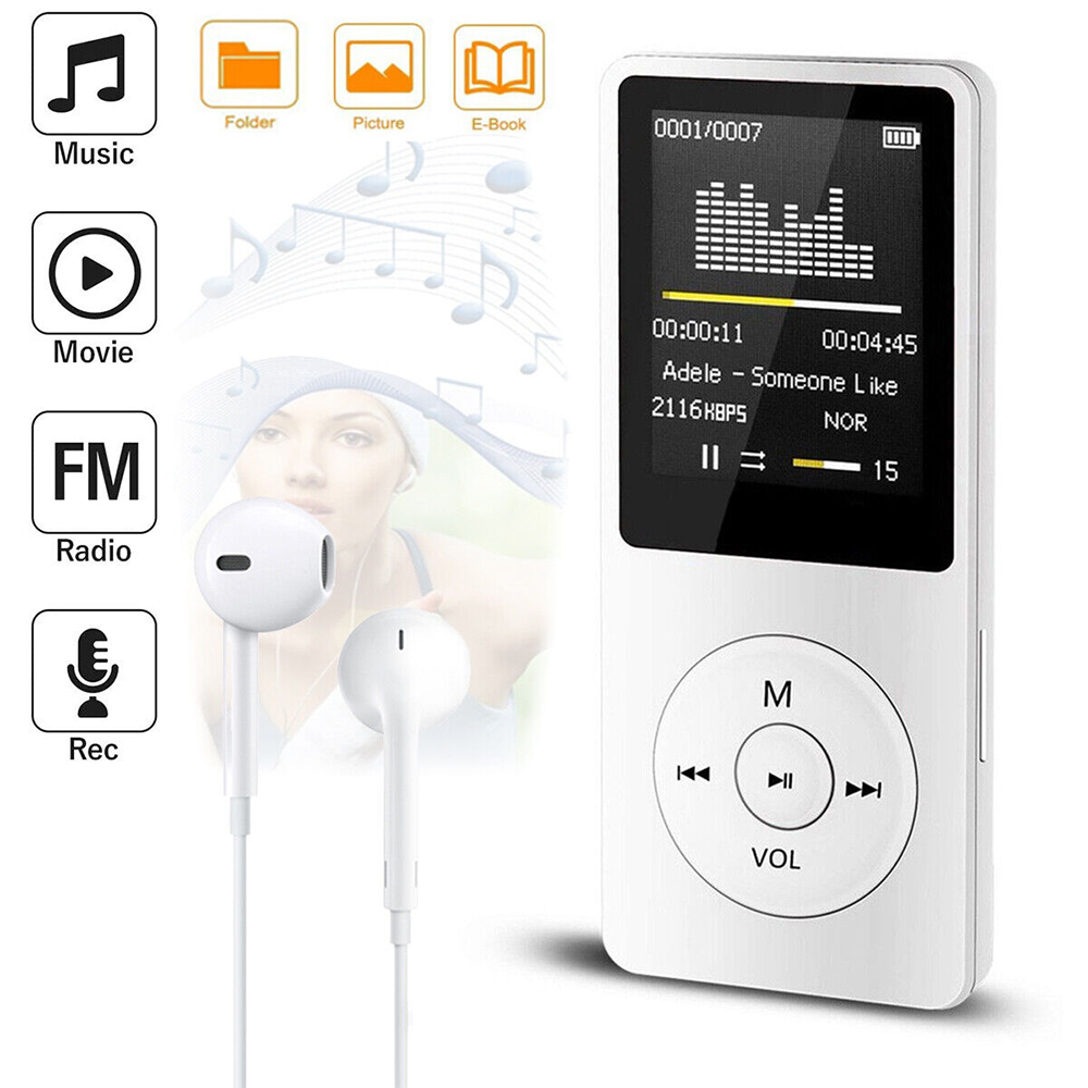 1.8 ''tela mp3 player bluetoot - Music Audiobook avaliação e preço