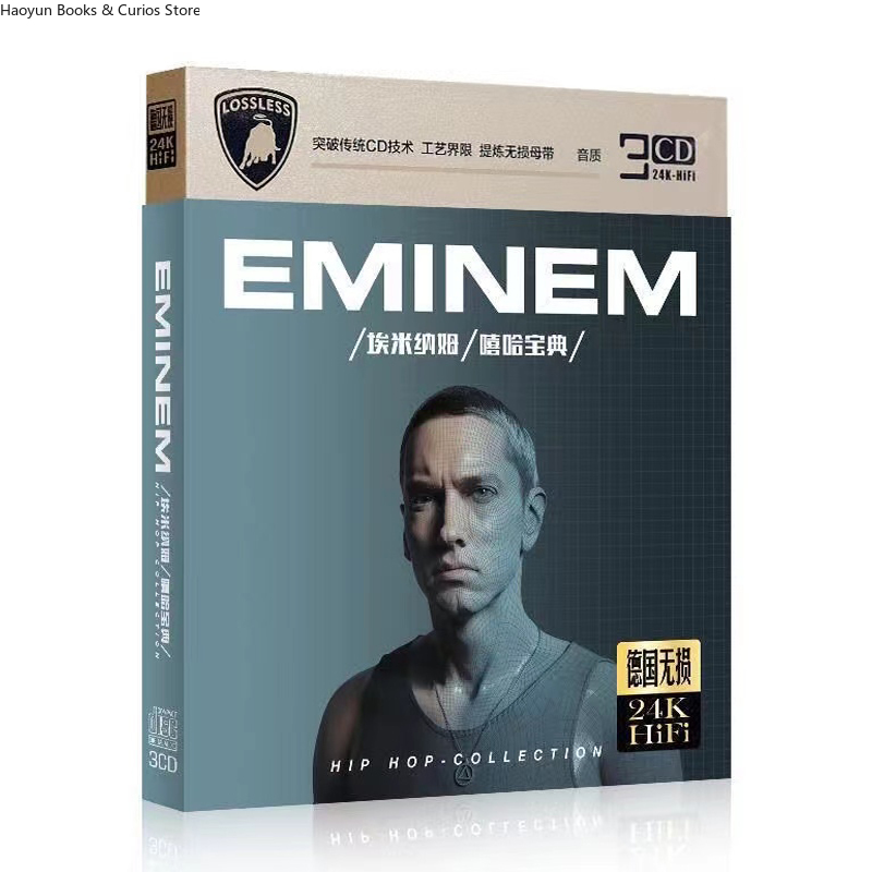 3 CD 、 Eminem CD Álbum Car Pla - Audio Music Hip Hop avaliação e preço