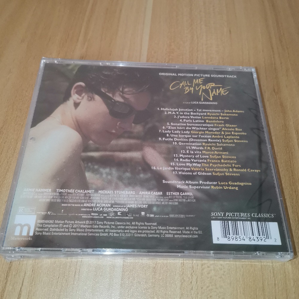 CD de Banda Sonora 'Call Me by - Audio Music Name avaliação e preço