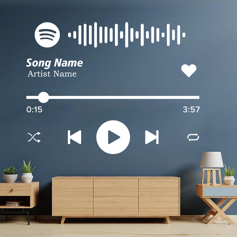 Adesivo de parede personalizad - Audio Music Name avaliação e preço