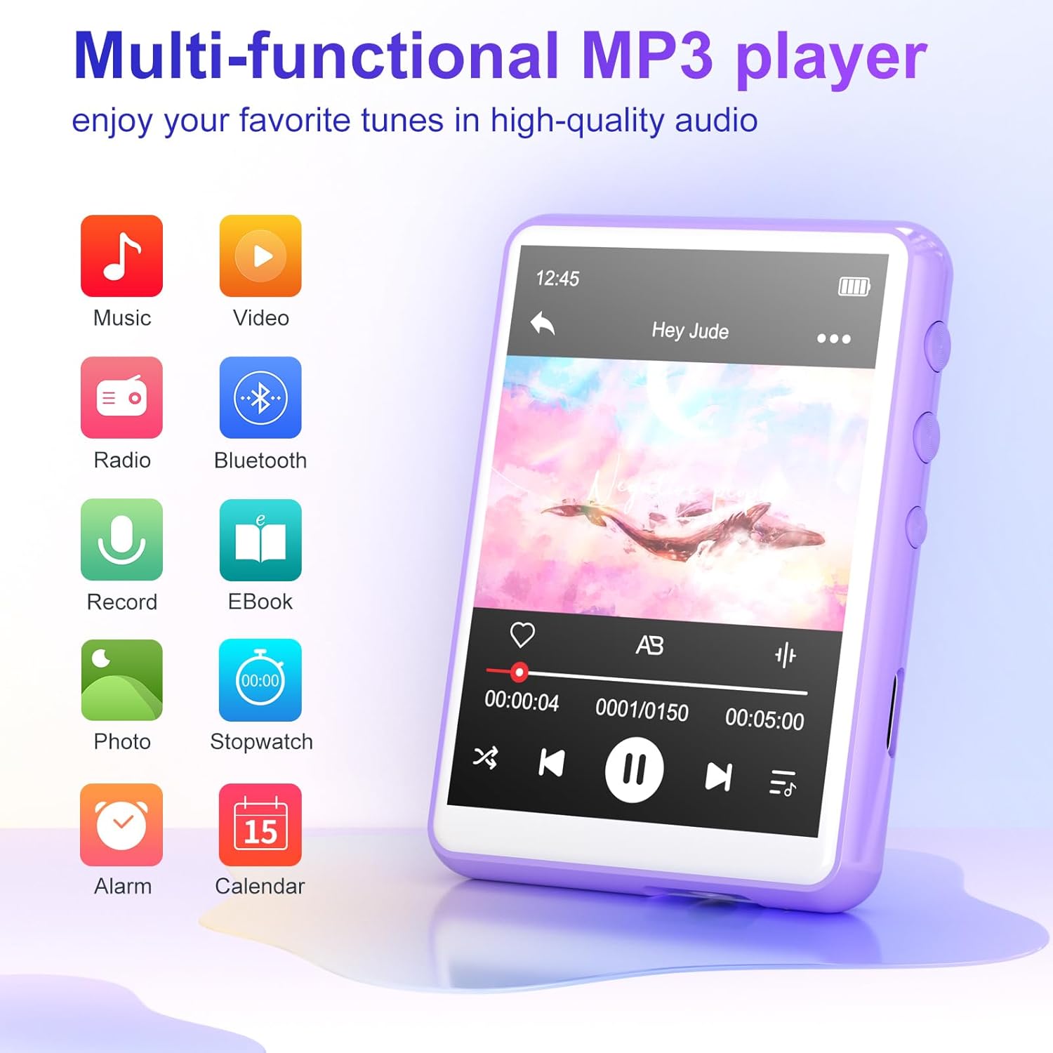 Mechen 64gb mp3 player portáti - Music Audiobook avaliação e preço