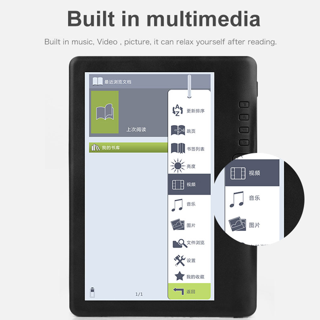 Leitor de e-book com tela HD T - Music Audiobook avaliação e preço