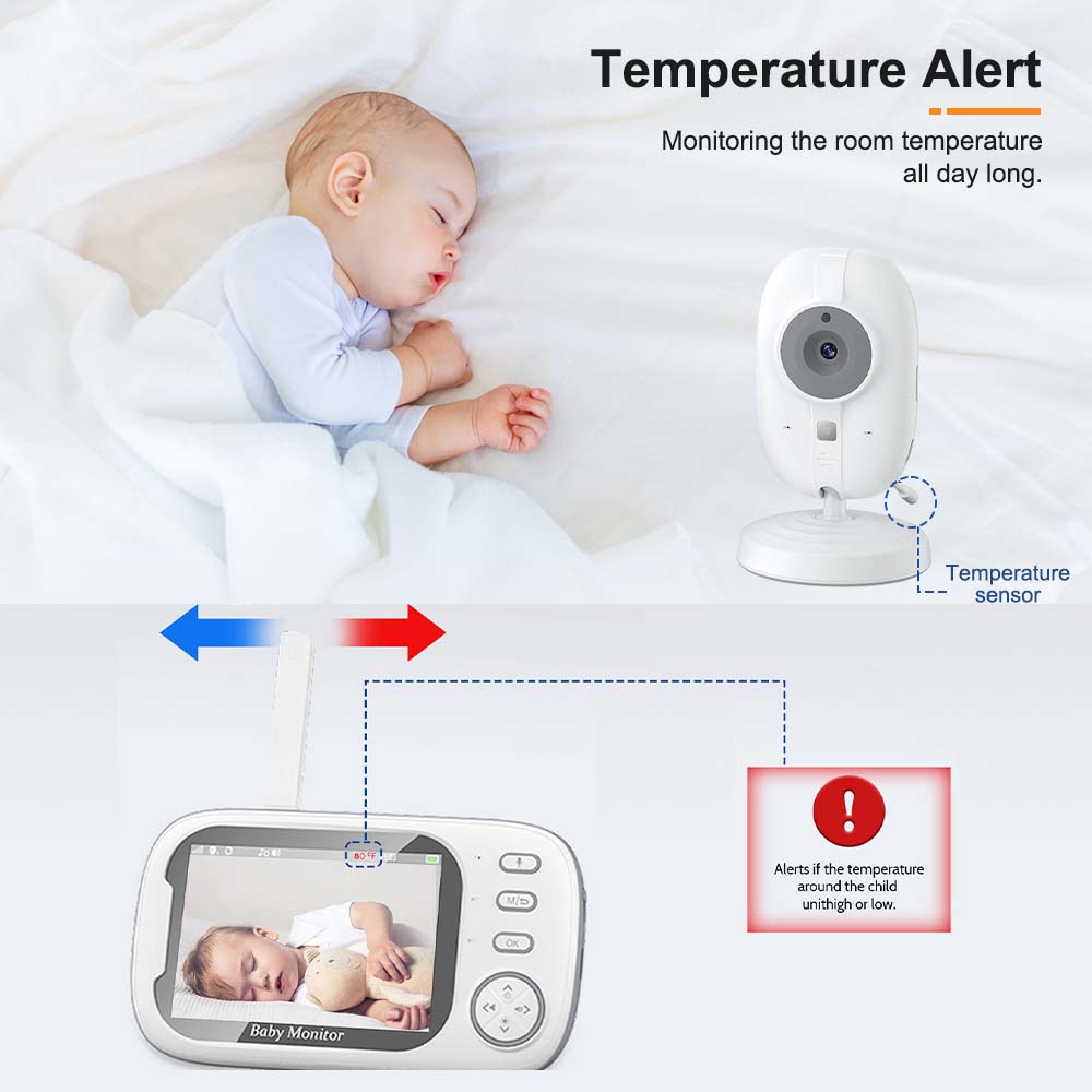 3.5'' Video Baby Monitor, Áudi - Audio Music Kids avaliação e preço