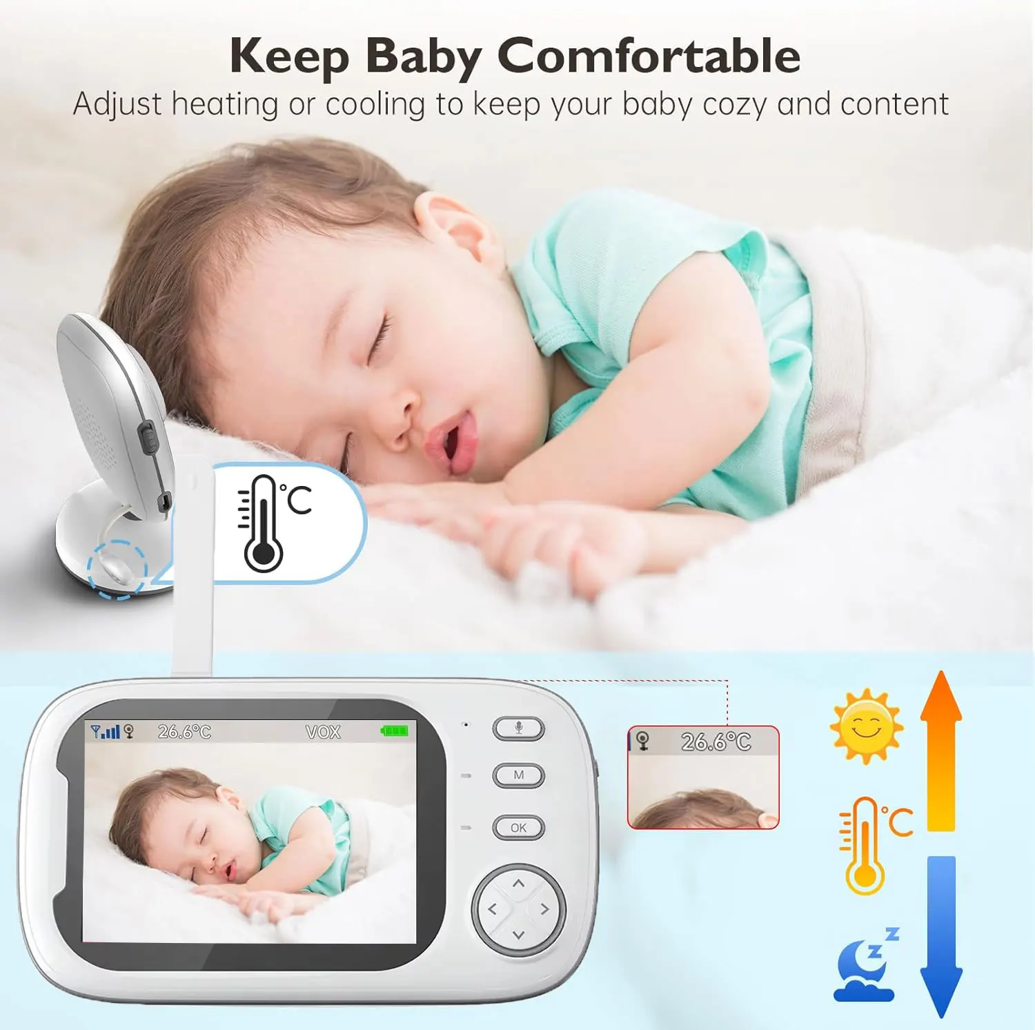 Monitor de Bebê com Vídeo 2.4G - Audio Music Kids avaliação e preço