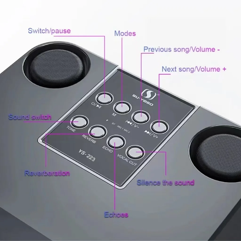 Caixa de Som Portátil BT com 2 - Audio Music Kids avaliação e preço